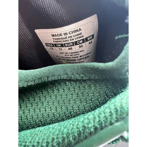 Under Armour Nitro Mid Green Black Men's Football Cleats 1290962 055 Size 12 NEW - Picture 3 of 12